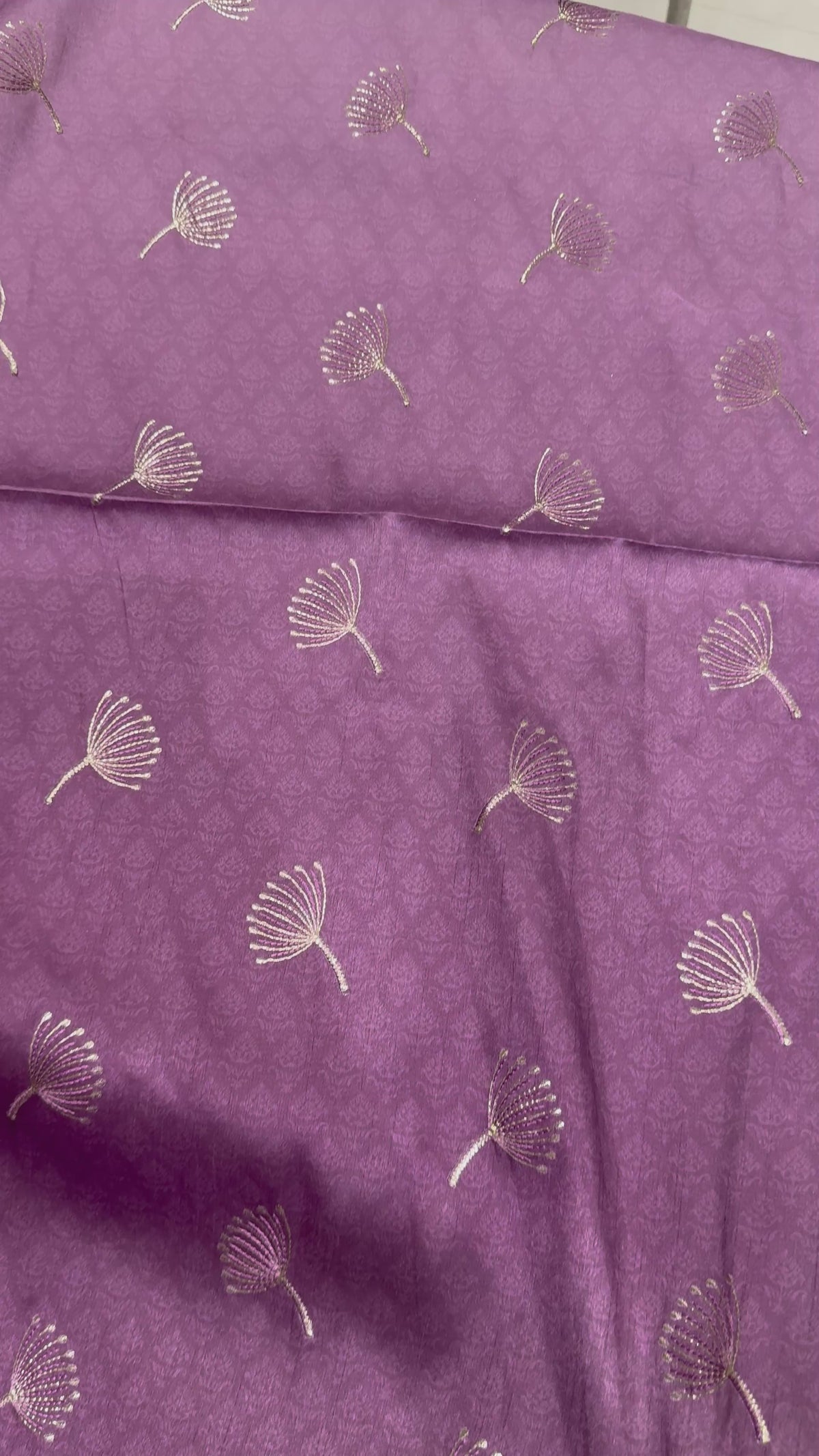 Royal Mulberry Embroidered Silk Kurta