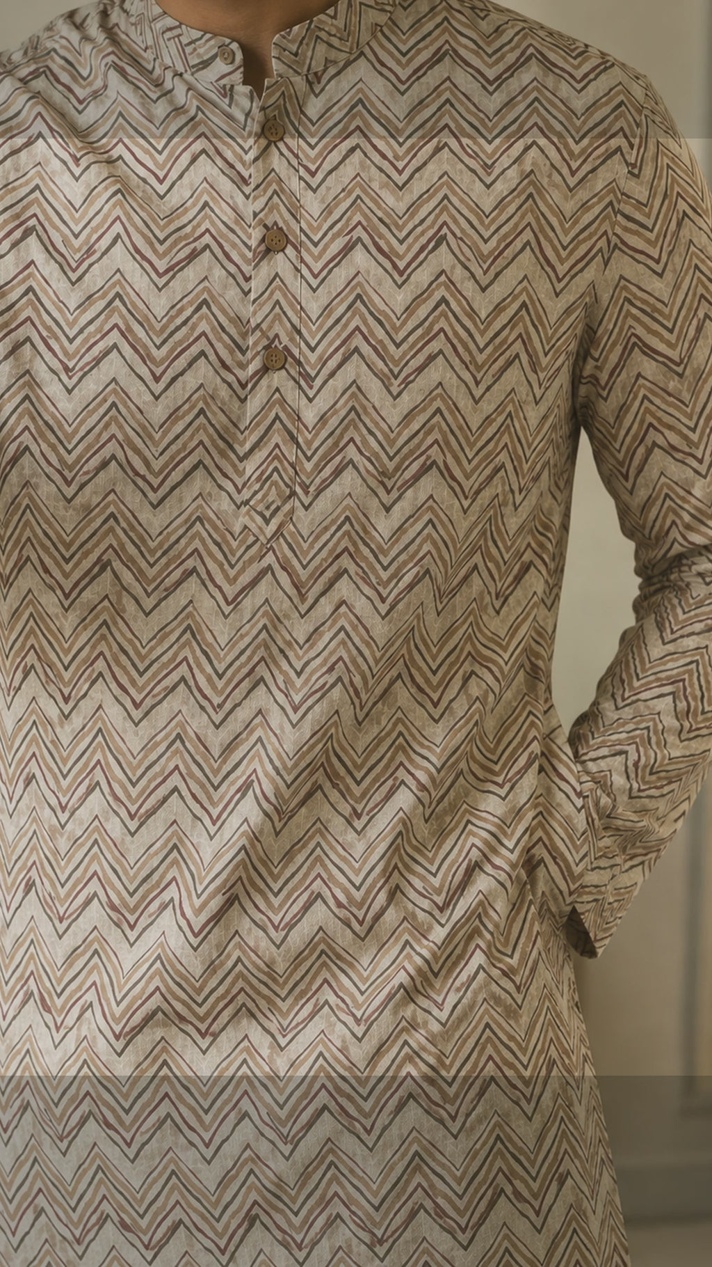 Modern Zigzag Day Wear Kurta