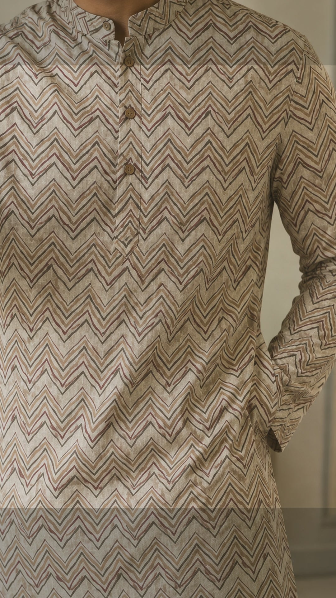 Modern Zigzag Day Wear Kurta